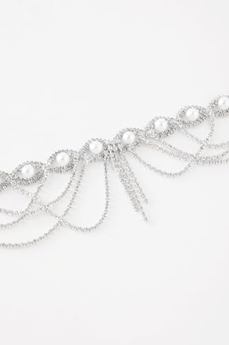 BABEYOND 1920s Flapper Headband for Women - Pearl Rhinestone Gatsby Headpiece Vintage Wedding Bridal Hair Accessories