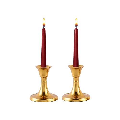 Rely+ Candlestick Holders Set of 2 Mini Stand Dinning Table Centerpiece Candle Holders Taper Candlesticks Holders Decor Ho...
