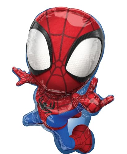 Amscan 29" Spidey & His Amazing Friends Foil Balloon - 1 Count - Red - Character Balloon - Superhero - Children