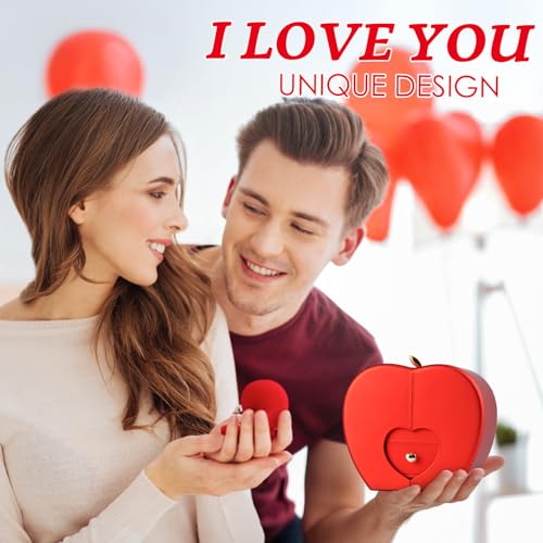 Suturun Preserved Real Rose,Eternal Flower Rose with Heart Necklace,Preserved Flowers Rose Gifts for Women,Girlfriend,Mom,...