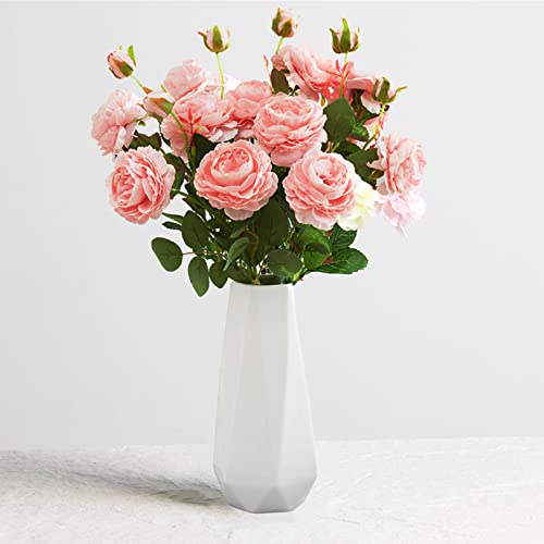 Ceramic Vase, 7.4 Inch for Pampas Calla Lily Tulip, Flower Vase Minimalism Style for Modern Table Shelf Home Decor, Fit fo...