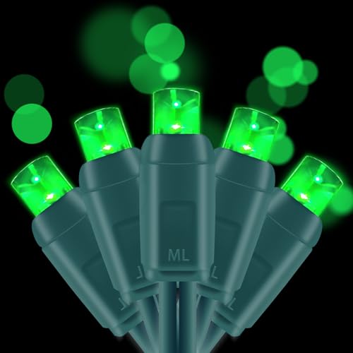 yongzhenlite UL Listed 50 Count Dimmable 5MM Wide Angle Led Christmas Lights,Outdoor Pastel Mini Led String Lights for Gar...