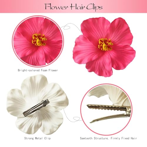 YILANPIN Flower Hair Clips Valentine's Day Gift For Children Adults