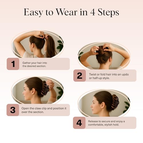 Kitsch Octopus Claw Clips for Women - Cute & Stylish Hair Clips for Everyday Use, Octopus Claw Clip for Thick Hair | Ideal...