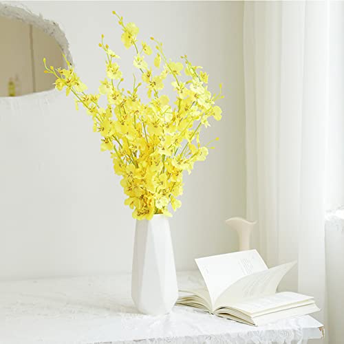 Ceramic Vase, 7.4 Inch for Pampas Calla Lily Tulip, Flower Vase Minimalism Style for Modern Table Shelf Home Decor, Fit fo...