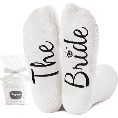 HAPPYPOP Wedding Gifts - Bride Groom Engagement Socks, Mother of the Groom Bride Gifts