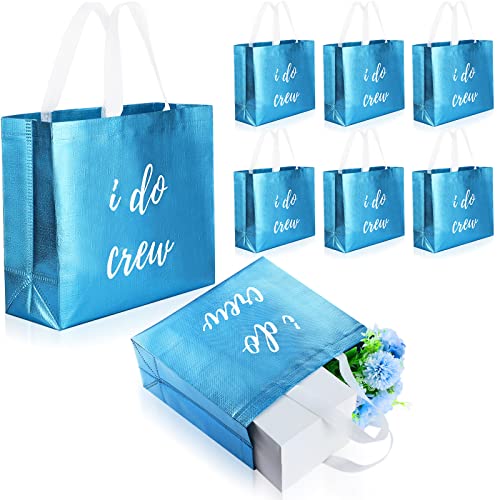 CHENGU 8 Pieces Bridesmaid Gift Bags I Do Crew Bachelorette Bags Bridesmaid Gifts for Wedding Day Bachelorette Party Brida...
