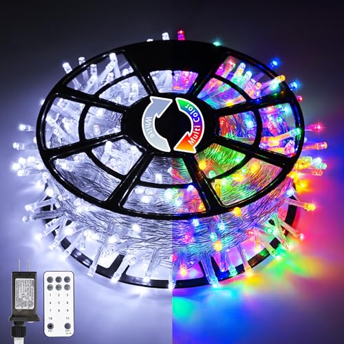 JMEXSUSS Christmas Lights, 600 LED 168FT Color Changing Christmas Tree Lights with Remote, 11 Modes, Timer, Waterproof, Cl...