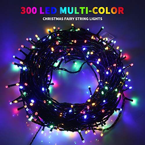 MZD8391 105FT 300LEDs Christmas Lights Outdoor Indoor String Lights 8 Modes Memory Function for Christmas Tree Party Decor...