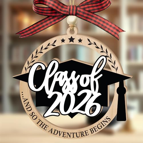 Class of 2026 Ornament, 2-Layer Wooden Graduation Christmas Ornaments, Graduation Gifts for Son, Daughter, College Senior ...