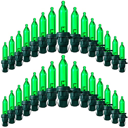 Remagr 240 Pcs Christmas LED Replacement Bulb Mini Wide Angle LED Xmas Bulb LED Tree Light Outdoor String Light Replacemen...