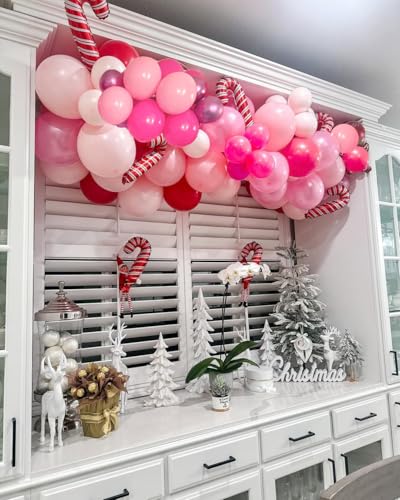 Pink Balloons Metallic Pink Balloon, 50Pcs 12Inch Hot Pink Chrome Pink Latex Balloons Light Pink Balloon and Dark Magenta ...