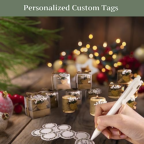 30 Pack Wedding Favors Wood Tealight Candle Holders, Bridal Shower Favors for Guests Bulk, Baptism/Baby Shower Centerpiece...