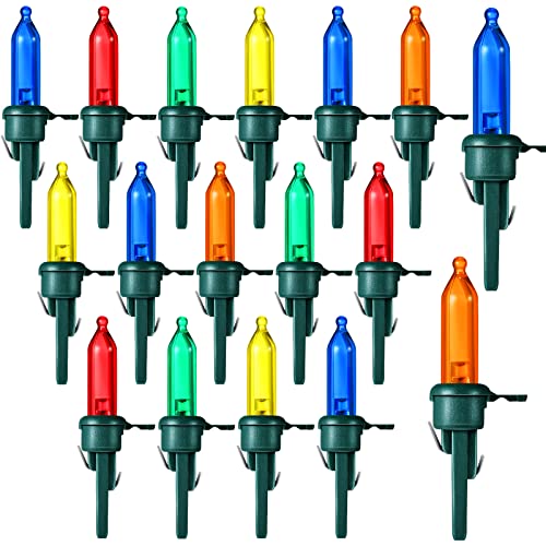 Honoson 60 Pieces LED Replacement Christmas Bulb 3v Waterproof LED Lights Bulbs Bulk for Christmas Tree Decorations Xmas I...