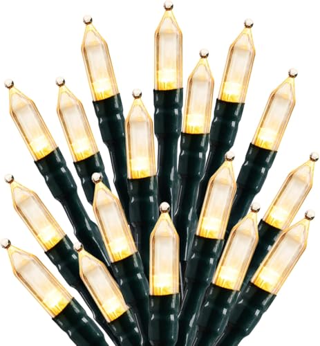 Brightown LED Christmas Mini Lights, 39Feet 100 LED Clear Bulbs String Lights with 8 Light Modes, Connectable Fairy Lights...