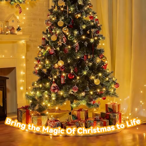 Twinkle Fairy Lights 8 Modes with Remote and Timer 33ft 100LED USB Plug in String Lights Waterproof String Lights for Bedr...