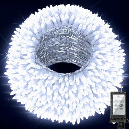 300 LED Outdoor Christmas Lights 75ft, 12 Lighting Modes Indoor String Lights Dimmable & Timer Memory, Outsite Waterproof ...