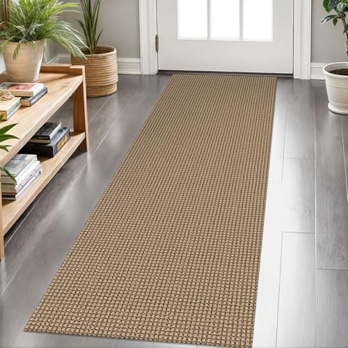 KOZYFLY Boho Runners for Hallways 2x6 ft Washable Kitchen Runner Non Slip Rubber Backed Hall Runners Cotton Entryway Runne...