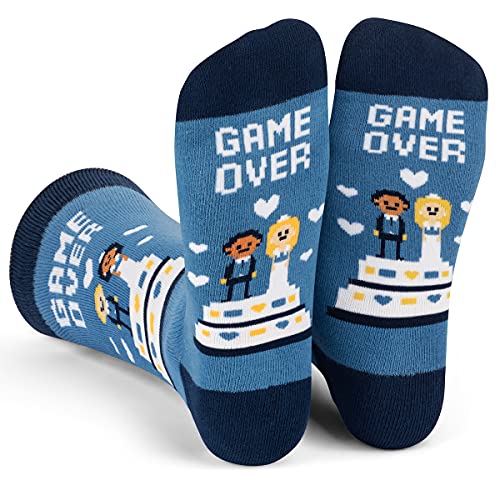 Lavley Funny Wedding Socks for Men and Women - Gifts for Groom, Bride, Groomsmen, Bridesmaid, Bachelor and Bachelorette Party
