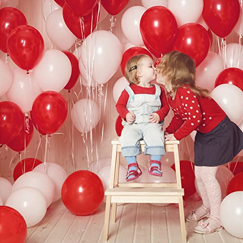 FOTIOMRG 110pcs Red Balloon Garland Arch Kit, 18 12 10 5 inch Red Latex Balloons Different Sizes Pack for Birthday Graduat...