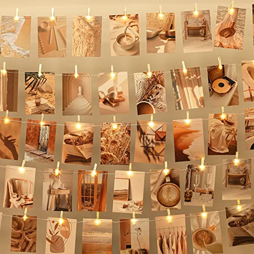 LUSHARBOR Photo Clips String Light,17FT Fairy Lights with 51 Clips, Battery Operated String Lights with Clips for Picture...