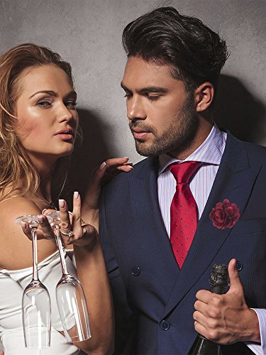 15 Pieces Men Flower Lapel Pins Men Suit Handmade Satin Flower Boutonniere Pins with Gift Box for Wedding Party Decor