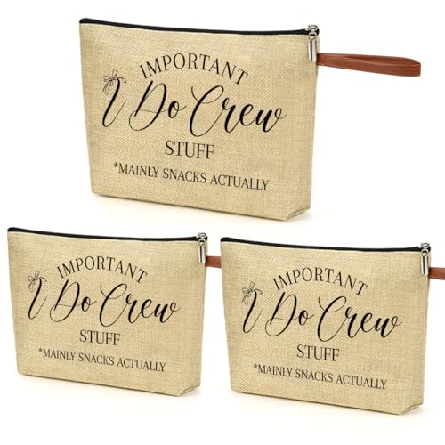 NBIAN 3PCS Luxury Makeup Bag Gift for Bridesmaid Proposal, Bachelorette Swag, Bridal Party - Thoughtful Present Women Ladi...