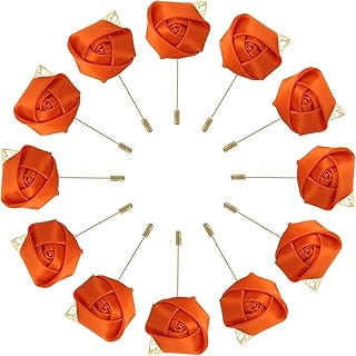 MECCANIXITY Groom Boutonnieres Rose Boutonnieres Pin for Men Wedding Ceremony Anniversary Formal Dinner Party