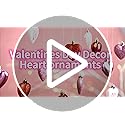 XmasExp Valentines Day Decor Heart Ornaments for Christmas Tree Decorations Set of 24 Pink Heart Shaped Bauble Perfect for...