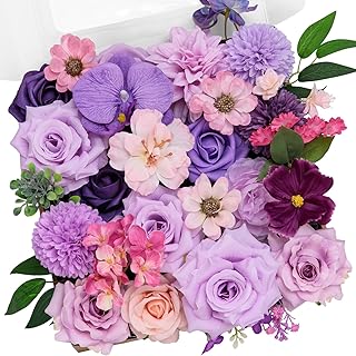 TINGE TIME Fake Flowers Artificial Flowers Peonies Bulbous Chrysanthemum Daisy Hydrangea Sunflower Violets Dahlia Daffodil...