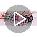 LaRibbons 3/8 Inch 100 Yards Grosgrain Ribbon Set 10 Yd/Roll 10 Rolls Striped and Polka Dot Spring Easter Craft Ribbon for...