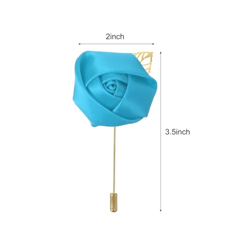 MECCANIXITY Groom Boutonnieres Rose Boutonnieres Pins for Man Wedding Ceremony Anniversary Formal Dinner Party