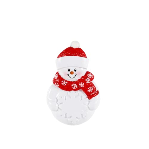 2025 Snowman Kids Personalized Christmas Ornament – Custom Resin Ornament with Child’s Name – Cute Holiday Keepsake for Bo...