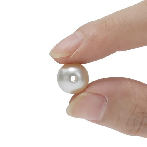 Hudinsun 1200 Pcs Pearl Beads for Jewelry Making, 5 Size Round Pearls for Bracelets Making Kit Small Pearl Filler Beads wi...