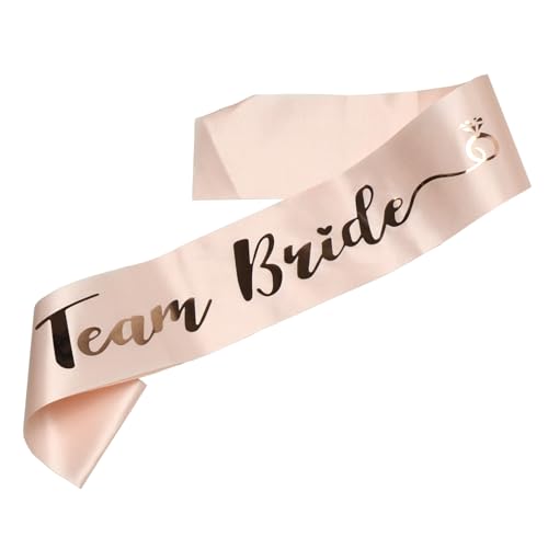 BLUPLE 6 Team Bride Sashes,1 Bride to Be Sash,Team Bride, Bachelorette Party Sash, Wedding Party Gift for Bridesmaids (7)