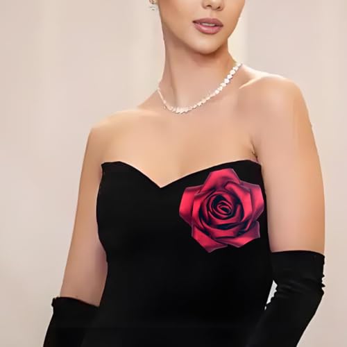 Dainty Flower Hairpins Hair Clip for Women Organza Stain Fabric Floral Brooches and Pins Lightweight Fashion Headpieces Ha...