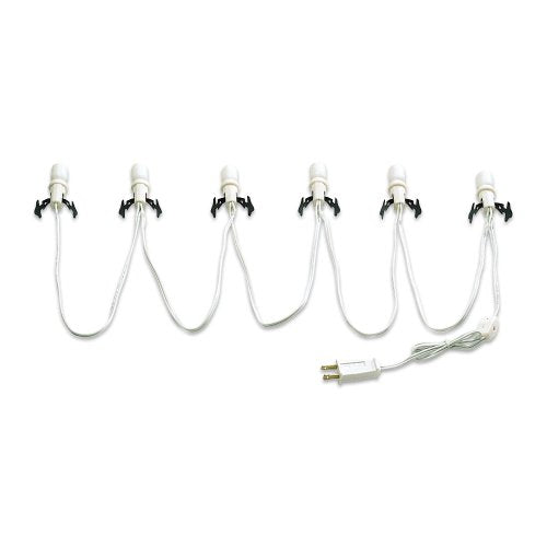 Department 56 Village Collection Accessories Six Socket Light Set, 108 Inch, White