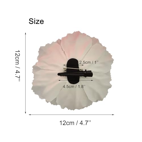 Koolgil Women's Bohemia Peony Flowers Hairpin Hair Clip Flower Brooch for Travel Party Festivals Set of 6 PF-11 (Black)