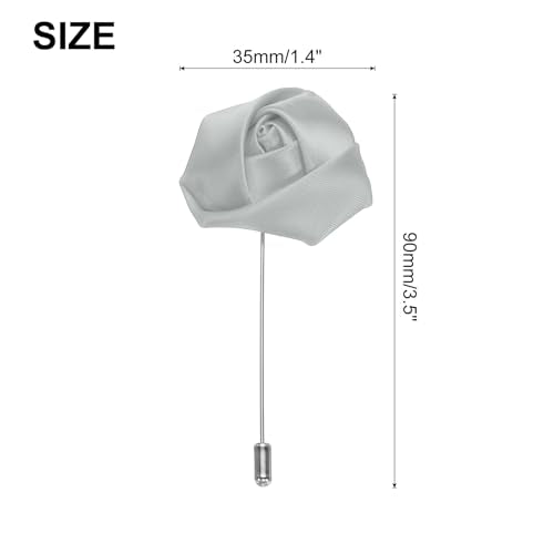 MECCANIXITY Groom Boutonnieres Rose Boutonnieres Pins for Men Ceremony Anniversary Formal Dinner Party