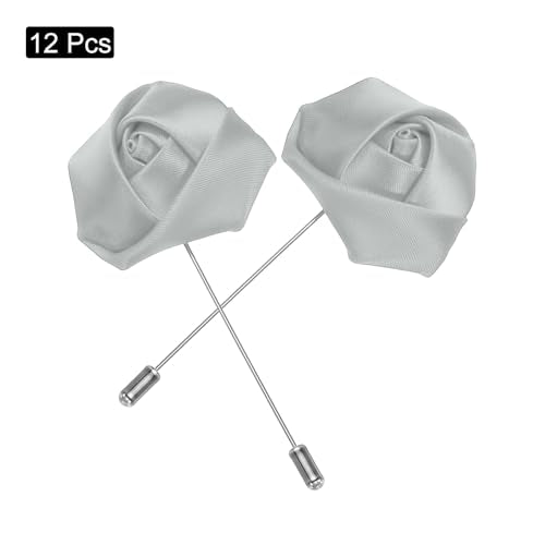 MECCANIXITY Groom Boutonnieres Rose Boutonnieres Pins for Men Ceremony Anniversary Formal Dinner Party