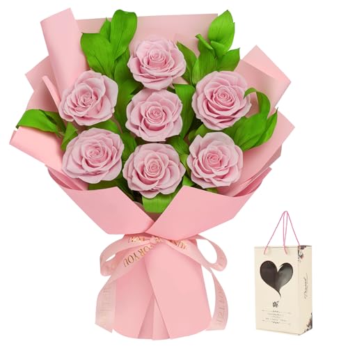 Cooeach Preserved Flowers Bouquet Flowers for Delivery Forever Real Roses, Long-Lasting | Birthday Gifts for Women, Mom, W...