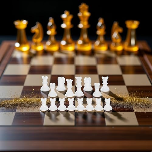 1 Set Chess Mold for Resin Silicone Chess Resin Mold Chess Crystal Epoxy Casting for Making Birthday,Jewelry Casting Supplies