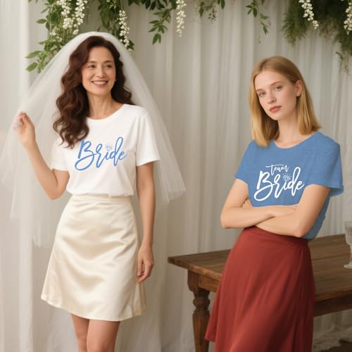 MAIHUN Womens Bride Shirt Team Bride Bridesmaid Tshirt Bachelorette Party Tee Top