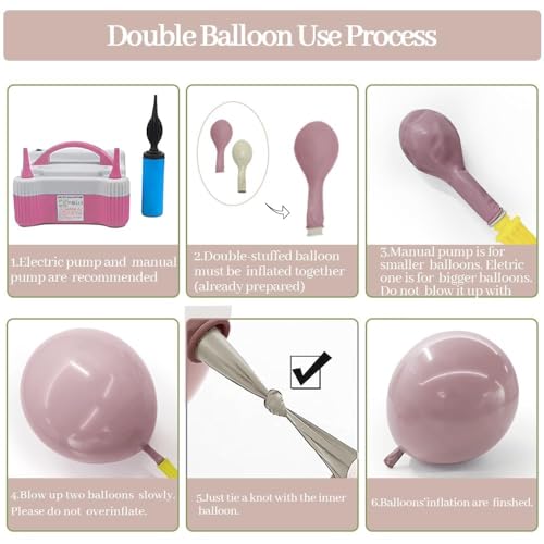 Pink Green Balloon Arch with Artificial Flowers Double Stuffed Dusty Light Pink Sage Green Balloon Garland Kit Eucalyptus ...