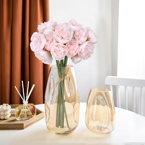 IPOPU Ranunculus Artificial Flowers 18 PCS Silk Flowers Artificial Peonies Faux Ranunculus Flowers for DIY Wedding Bouquet...