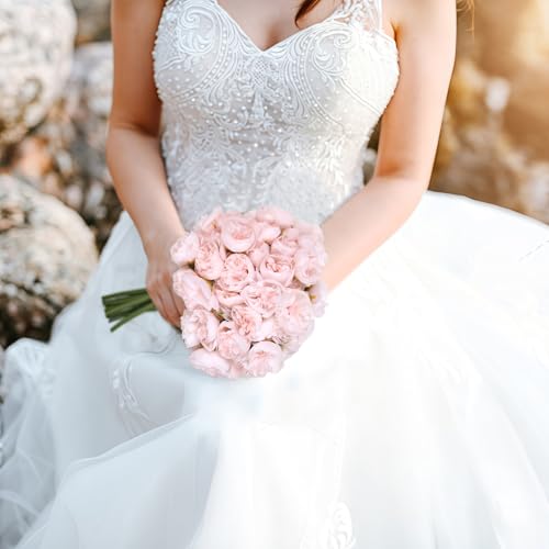 IPOPU Ranunculus Artificial Flowers 18 PCS Silk Flowers Artificial Peonies Faux Ranunculus Flowers for DIY Wedding Bouquet...