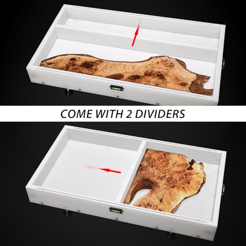 Large Reusable Epoxy Resin Mold 24×14×3 Adjustable Clamping System – Ideal Resin Molds for Coffee Tables, Trays, Cutting B...