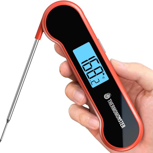 0.5 Sec Instant Read Meat Thermometer Digital with ±0.5℉ Precision, Food Thermometer for Cooking Kitchen Gadgets, Oven Gri...