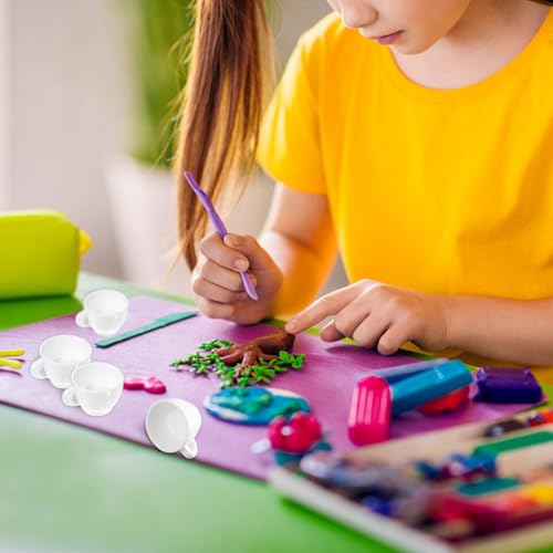 30Pcs Mini Coffee Cups Dollhouse Tiny Coffee Drink Cup Plastic Miniature Tea Mugs Lovely Tableware Coffe Ornaments Small f...