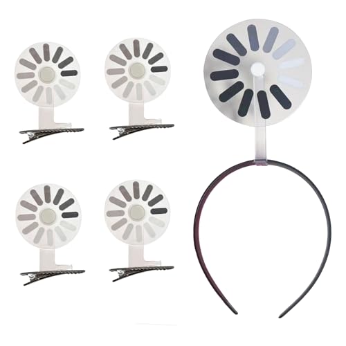 5 Pieces Abstract Brain Loading Creative Headband Hairpin - Rotatable, Humorous Symbol, Funny Mood Expression, Everyday & ...